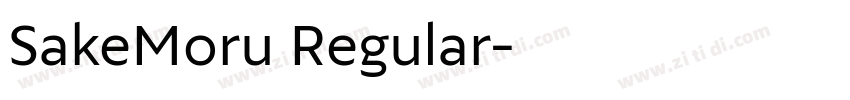 SakeMoru Regular字体转换